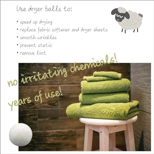 Three by Three Seattle Felt·Like·it!™ XL Wool Dryer Balls + Storage Bin: Reduce - Image 4