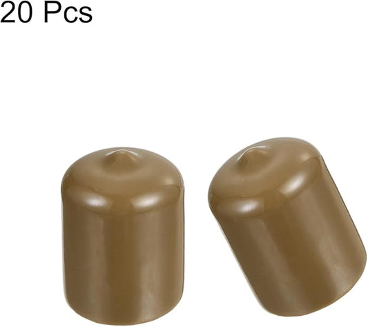 uxcell 20pcs Rubber End Caps 22mm ID Vinyl PVC Round Tube Bolt Cap Cover Screw - Image 2