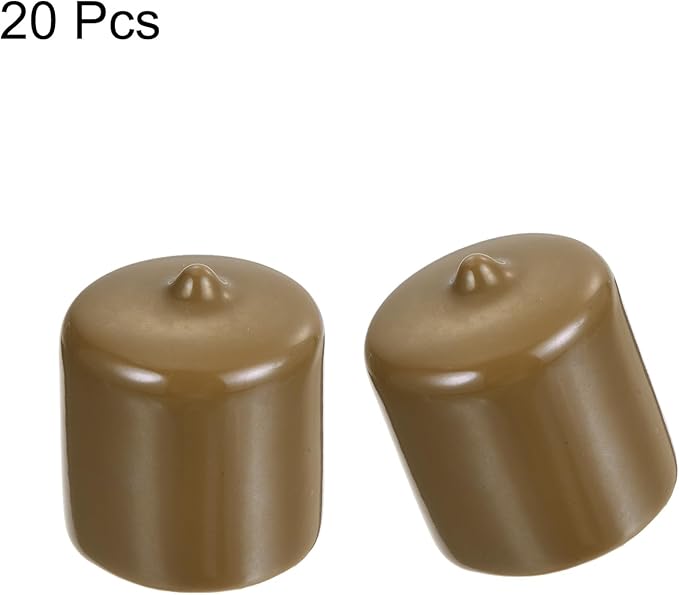 uxcell 20pcs Rubber End Caps 25mm ID Vinyl PVC Round Tube Bolt Cap Cover Screw - Image 2