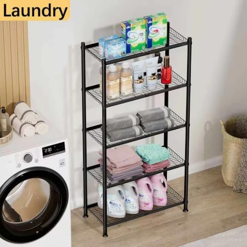 VETALLO 5 Tier Wire Shelving,Metal Shelves (32.0" W x 12.0" D x 63&...