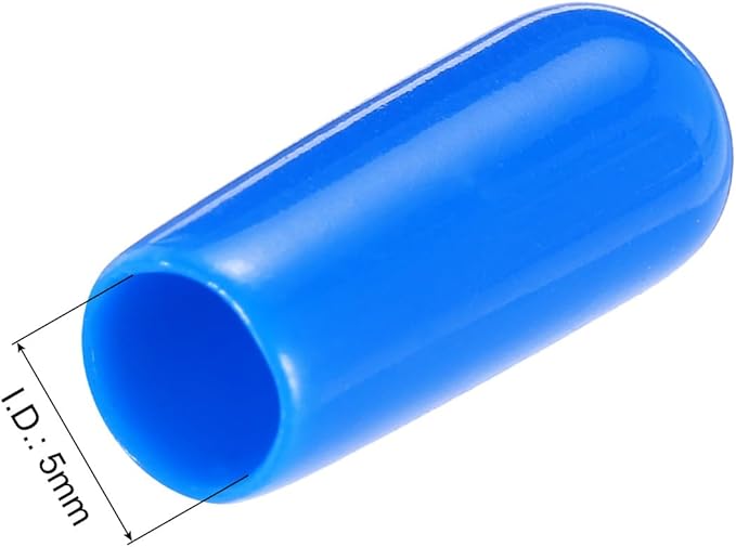 uxcell 20pcs Rubber End Caps 5mm ID Vinyl PVC Round Tube Bolt Cap Cover Screw - Image 3