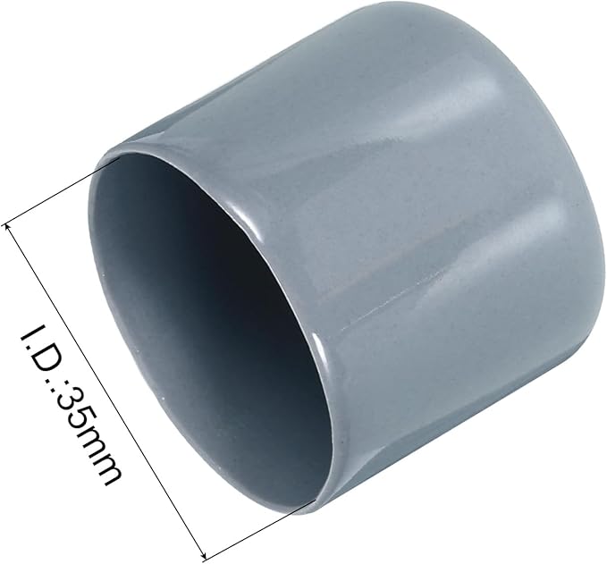 uxcell 20pcs Rubber End Caps 35mm ID Vinyl PVC Round Tube Bolt Cap Cover Screw - Image 3
