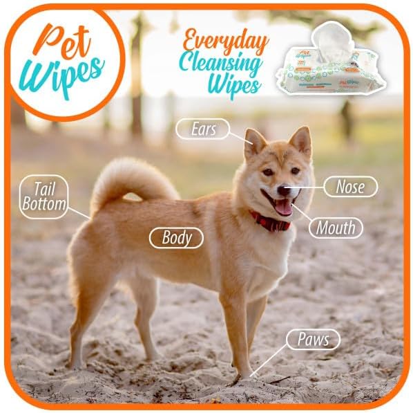 Txakur pet Wipes for Dogs and Cats Hypoallergenic Natural Products for - Image 4