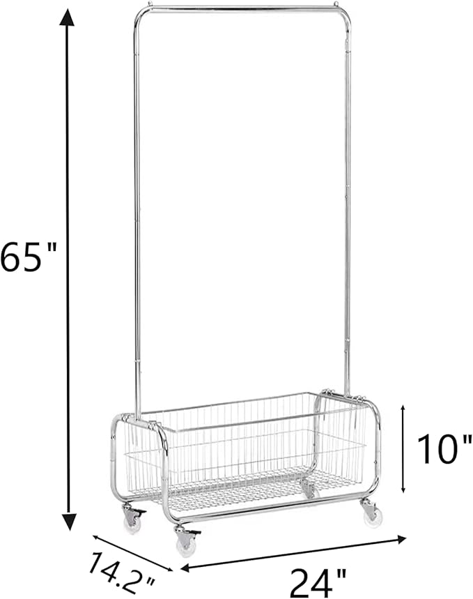 Garment Rack With Storage Baskets, Clothing Rack - Image 8