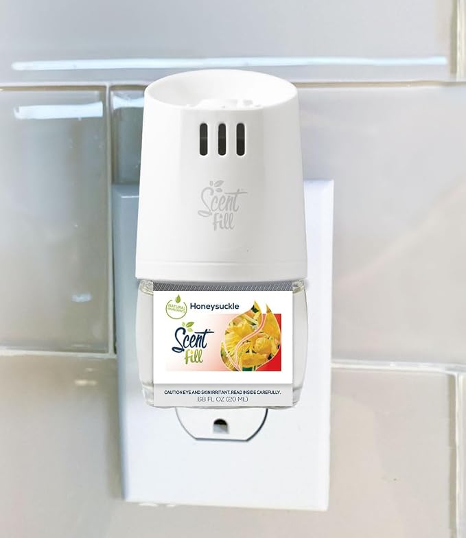 Scent Fill Honeysuckle Plug in Air Freshener, 4 Scented Oil Refills - Image 2