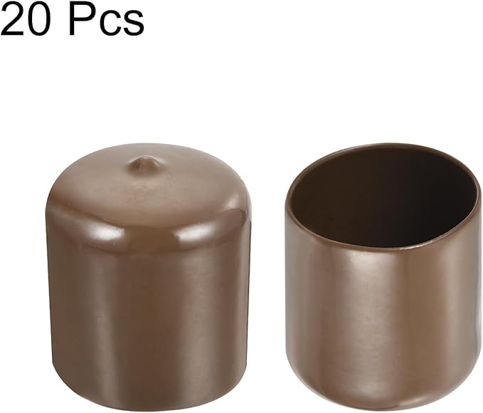 uxcell 20pcs Rubber End Caps 39mm ID Vinyl PVC Round Tube Bolt Cap Cover Screw - Image 2