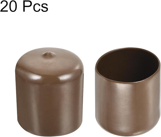 uxcell 20pcs Rubber End Caps 39mm ID Vinyl PVC Round Tube Bolt Cap Cover Screw - Image 2
