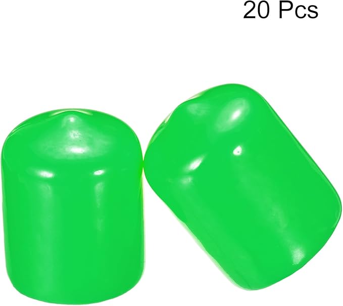uxcell 20pcs Rubber End Caps 16mm ID Vinyl PVC Round Tube Bolt Cap Cover Screw - Image 2