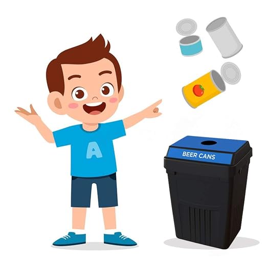 Flex E Bin FX50A-BK1-BC-BE, Made from Recycled Plastic. Indoor and Outdoor - Image 5