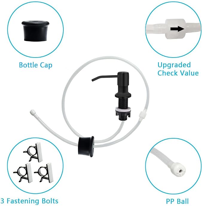 Soap Dispenser for Kitchen Sink, Countertop Soap Dispenser Pump, Say Goodbye to - Image 5