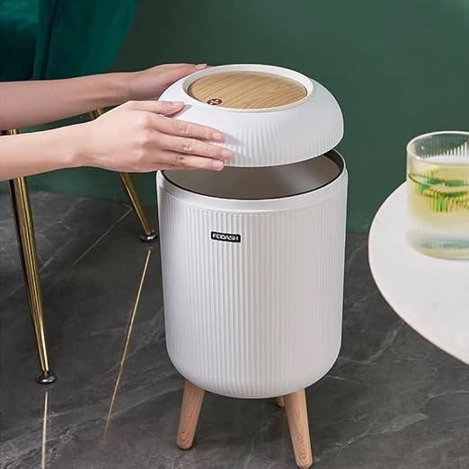 Bedroom Trash Can with Lid, 3 Gallon / 11L Garbage Can with Pop-Up Lid - Image 4