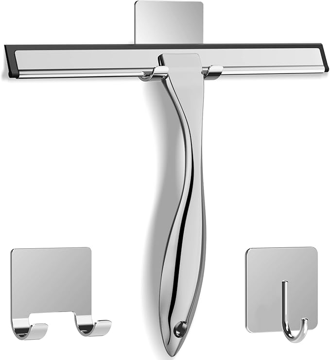 All-Purpose Stainless Steel Shower Squeegee by Docrok