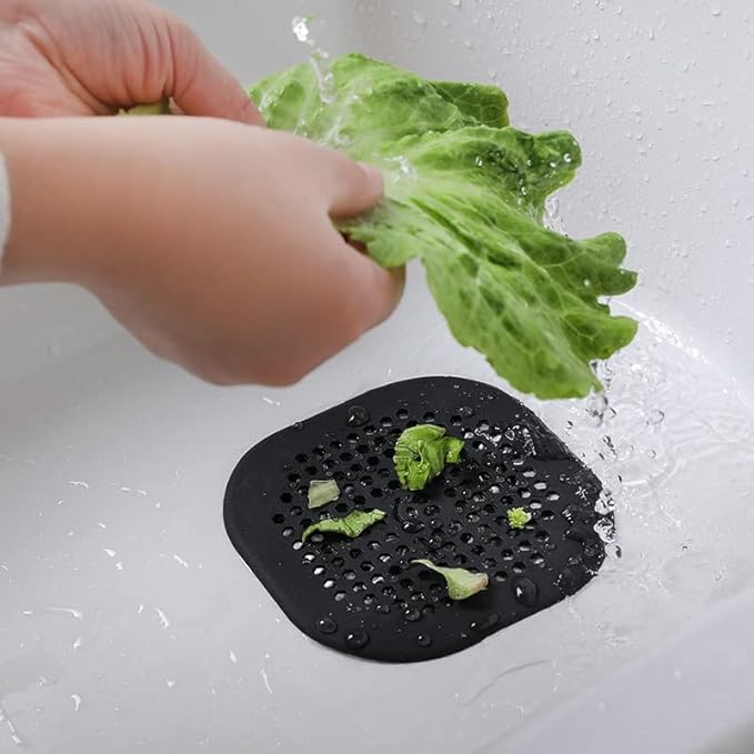 2 Pack Drain Hair Catcher Silicone Drain Protector Hair Stopper - Image 3