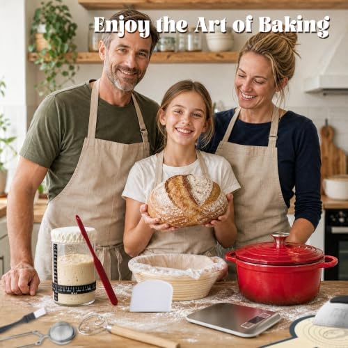 Sourdough Starter Kit with Dutch Oven - Complete Bread Baking Supplies Kit