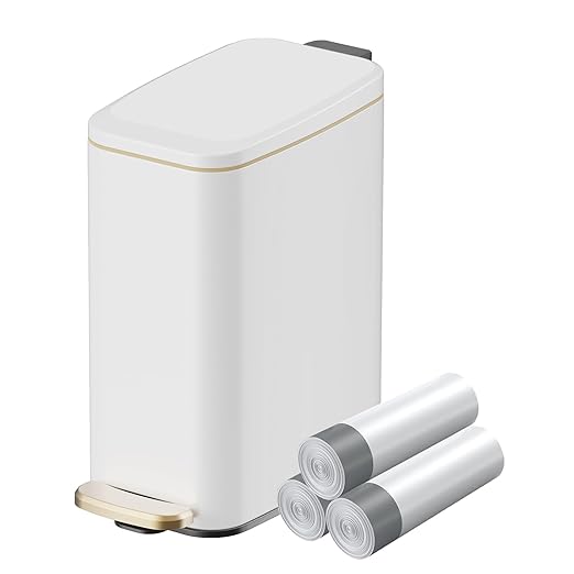 KUK Slim Bathroom Trash Can by KUK