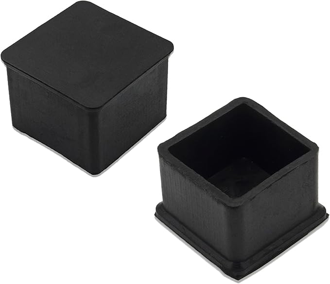 Flyshop Non-Slip Thick Rubber Leg Tips Floor Protectors Square Chair Leg Caps - Image 4