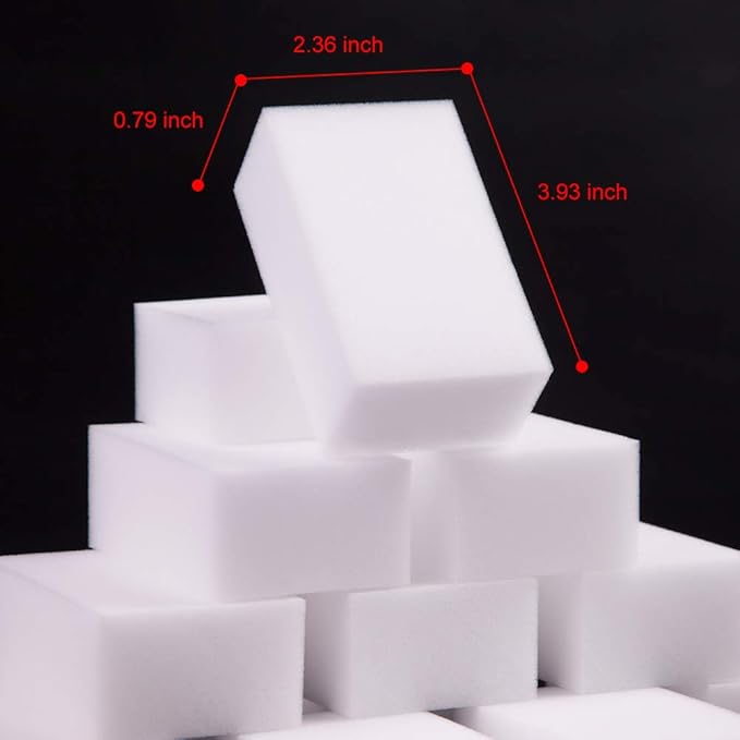 100 Pack Magic Sponge Eraser Extra Thick and Long Lasting Melamine Cleaning - Image 7