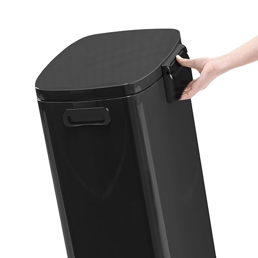 13 Gallon Trash Can with Lid, 50L Fingerprint Proof Stainless Steel Kitchen - Image 6