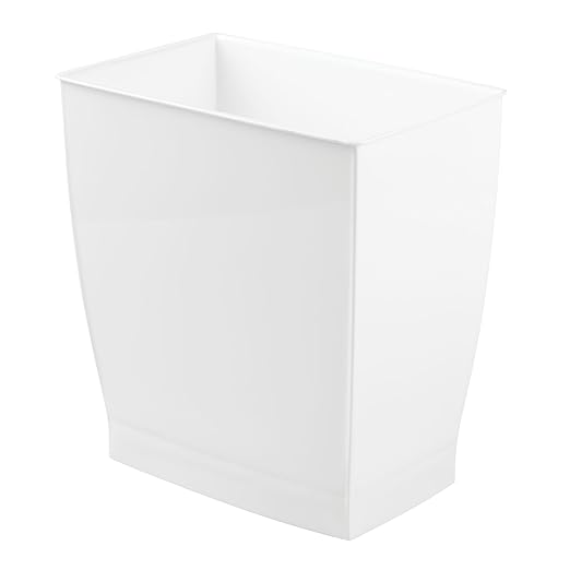 iDesign, Plastic Spa Rectangular Trash, Waste Basket Garbage Can by iDesign