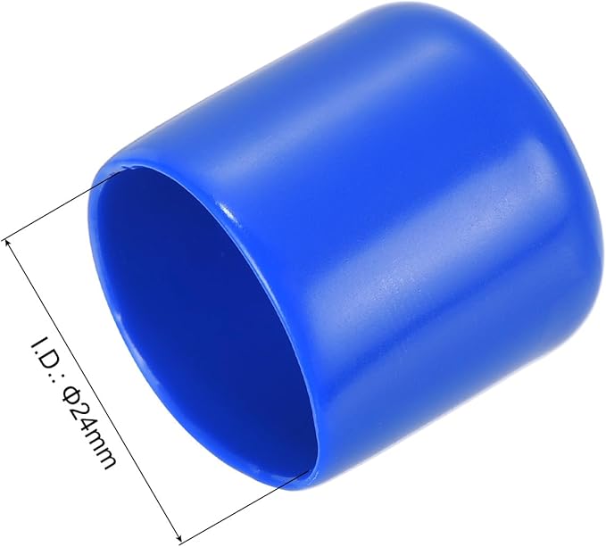 uxcell 20pcs Rubber End Caps 24mm ID Vinyl Round Tube Bolt Cap Cover Screw - Image 3