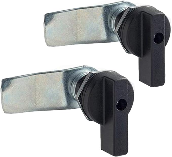 WJSKDQ 2PCS Thumb Operated Offset Thumb Cam Lock Black Cam Lock by TOOLS