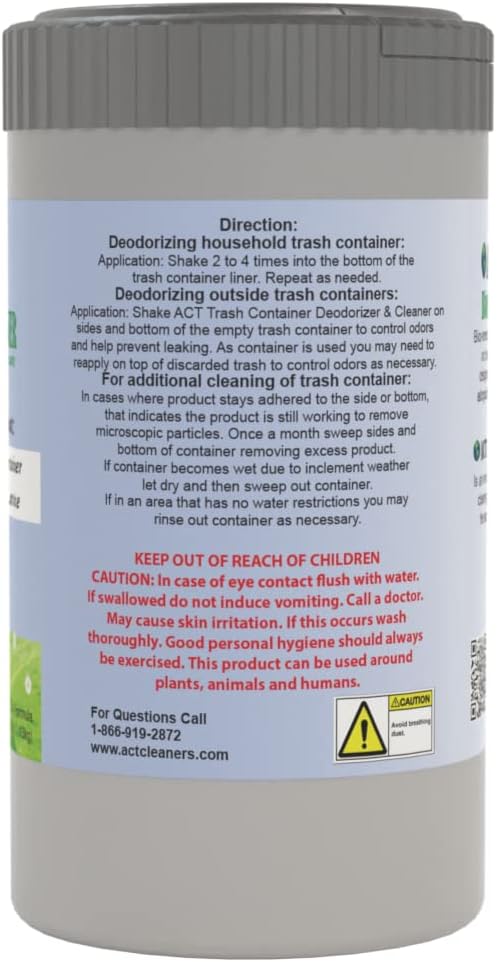 ACT Trash Deodorizer and Cleaner | Eliminates Odors Controls Garbage Sludge | - Image 2