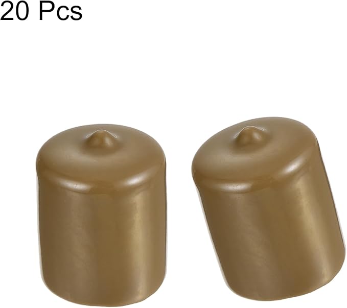 uxcell 20pcs Rubber End Caps 24mm ID Vinyl PVC Round Tube Bolt Cap Cover Screw - Image 2