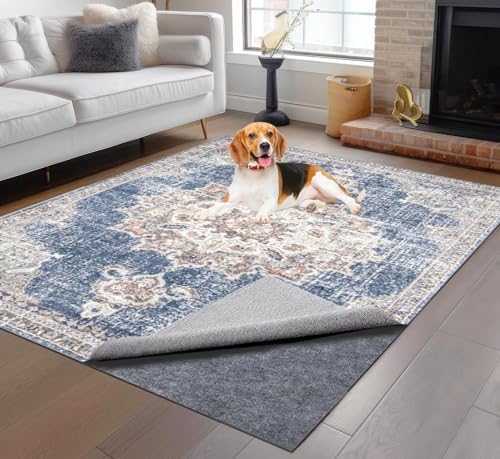 Non-Slip Rug Pads 5X 3 ft, 100% Waterproof Extra Large Area Rugs Non Skid Rug by TUOTPE