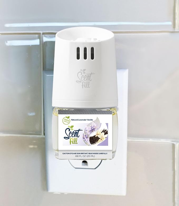 Scent Fill 100% Natural Lavender Vanilla Plug in Air Freshener, Scented Oil - Image 2