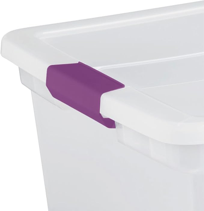 Sterilite 6 Pack 66 Quart ClearView Latch Box, Stackable Organizer Bins - Image 9