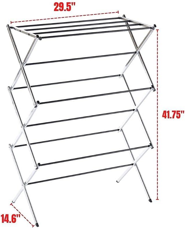 Displays By Jack Portable Collapsible Clothing Dryer Rack, Foldable Drying Rack - Image 4