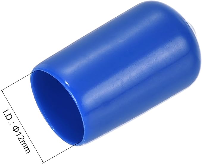 uxcell 20pcs Rubber End Caps 12mm ID Vinyl Round Tube Bolt Cap Cover Screw - Image 3