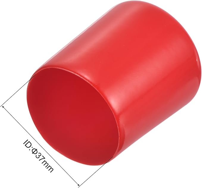uxcell 20pcs Rubber End Caps 37mm ID Vinyl Round Tube Bolt Cap Cover Thread - Image 3