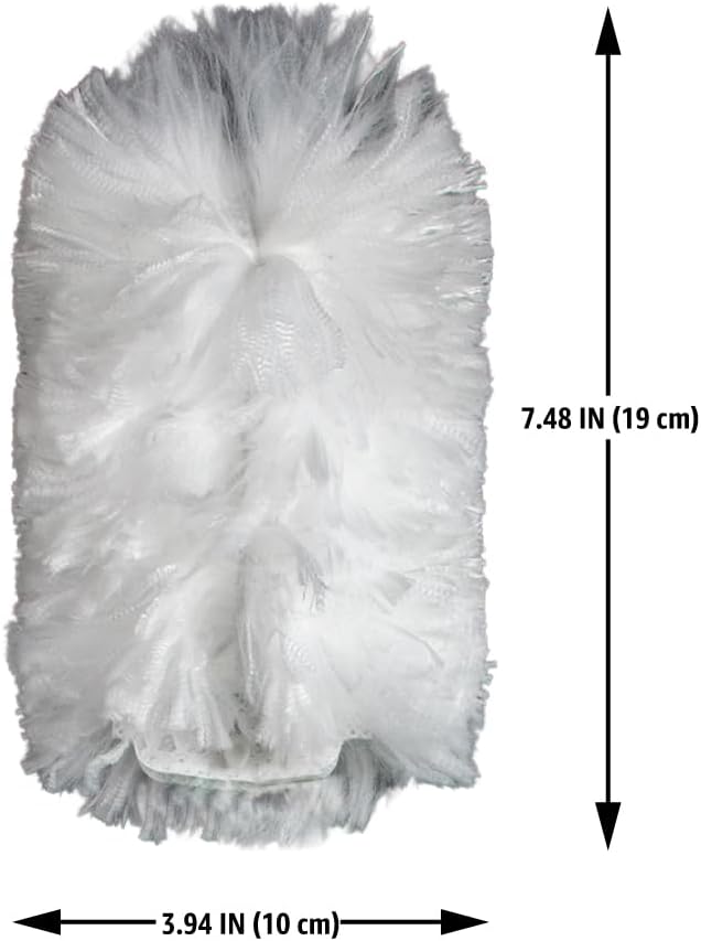Amazon Basics 360° Heavy Duty Duster Kit with Extendable Handle and 6 Microfiber Plumes Refills for Pet Hair