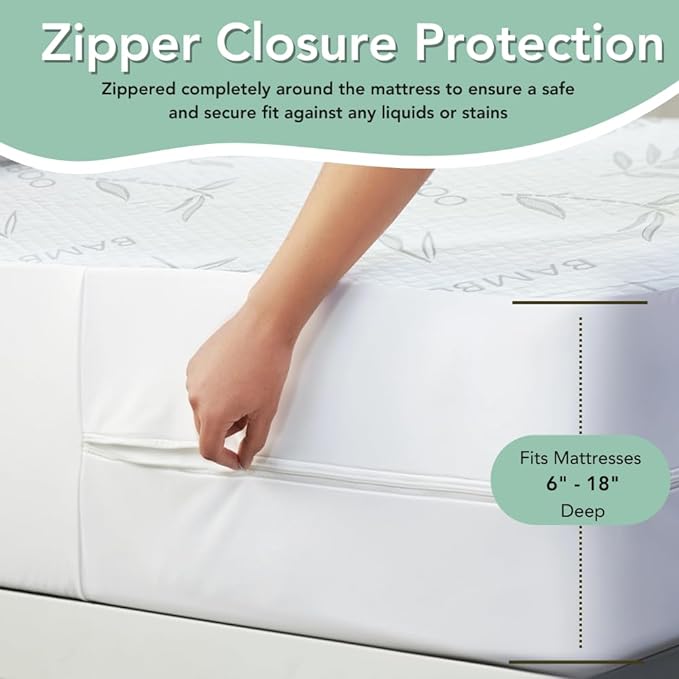 Bamboo Rayon Mattress Protector - Image 2