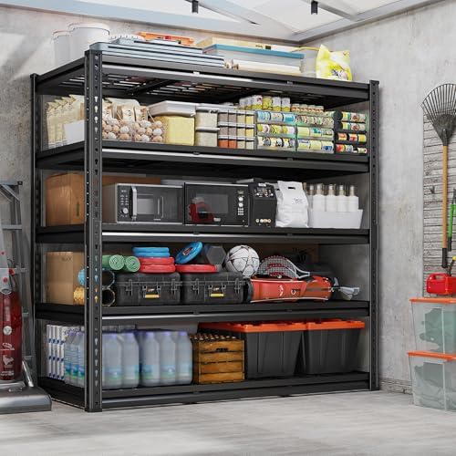 REIBII 48‘’W Garage Shelving,Adjustable Reinforcing Wire Mesh for Basement (P...