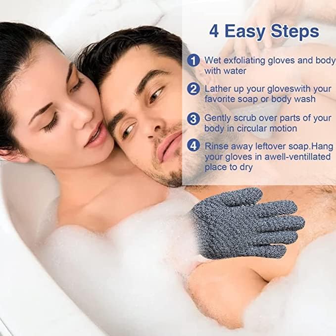 Yiclick 12Pcs Heavy Exfoliating Gloves, Body Scrub Glove - Image 7