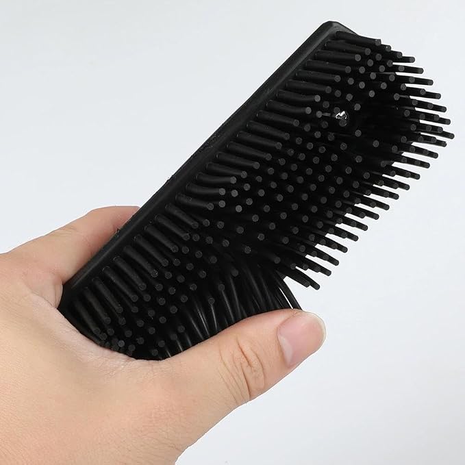 Rubber Pet Hair Removal Brush Lint & Hair Removal Cat Dog Hair Remover Brush - Image 2