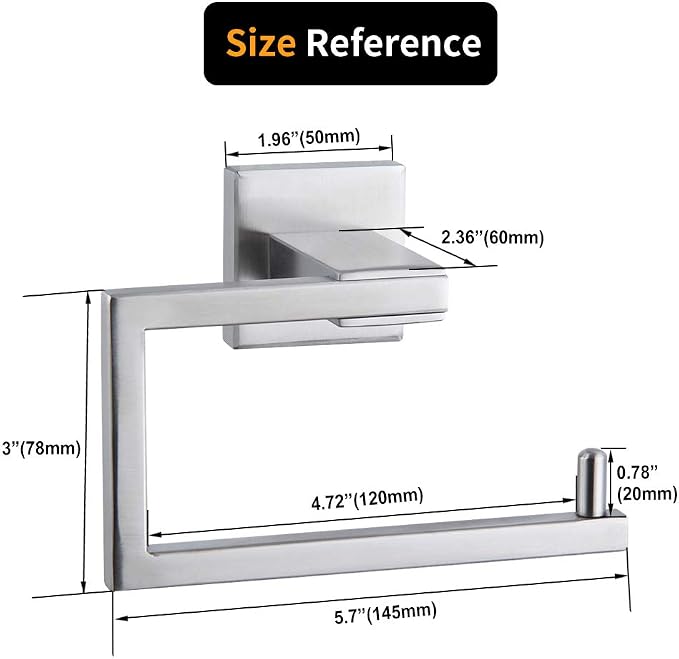 SUS304 Stainless Steel Bathroom Toilet Paper Holder Kitchen Washroom Tissue - Image 6