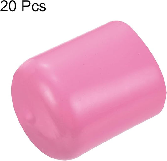 uxcell 20pcs Rubber End Caps 21mm ID Vinyl PVC Round Tube Bolt Cap Cover Screw - Image 2