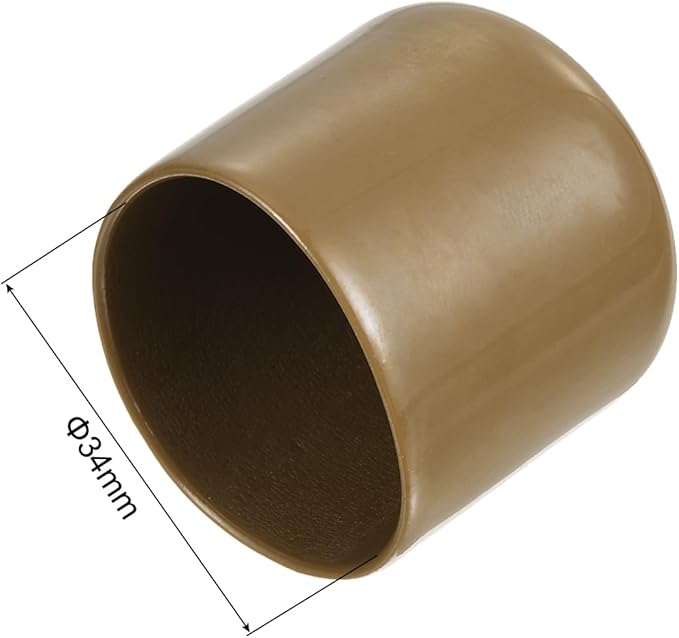 uxcell 20pcs Rubber End Caps 34mm ID Vinyl PVC Round Tube Bolt Cap Cover Screw - Image 3