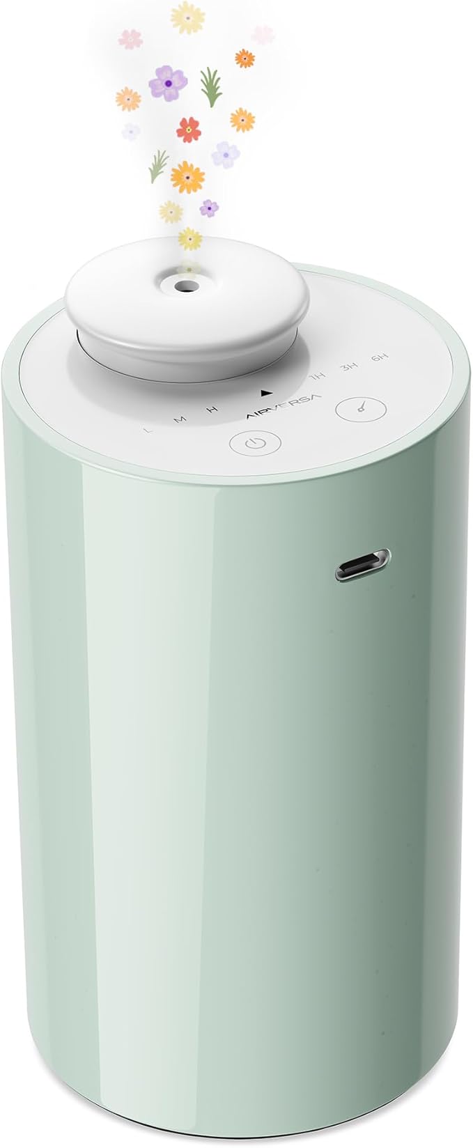 Waterless Diffuser for Essential Oil, Battery Operated Nebulizer, 0.7 Fl.Oz./ by Airversa