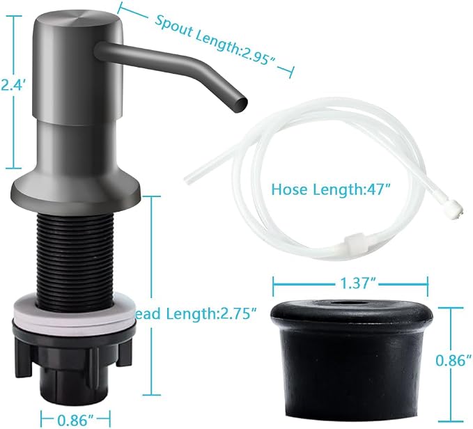 Soap Dispenser for Kitchen Sink, in Sink Soap Dispenser Pump, Say Goodbye to - Image 7