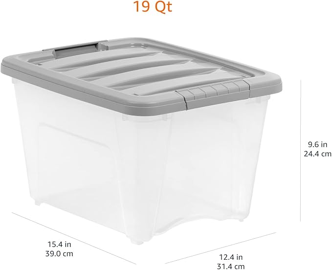 Amazon Basics Plastic Storage Containers - Image 6