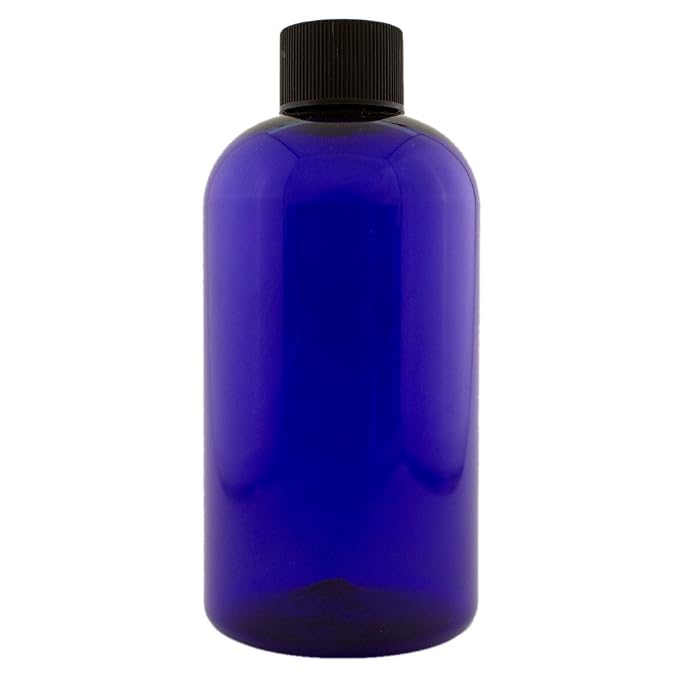 8 fl oz Cobalt Blue Plastic Bottle by Greenals