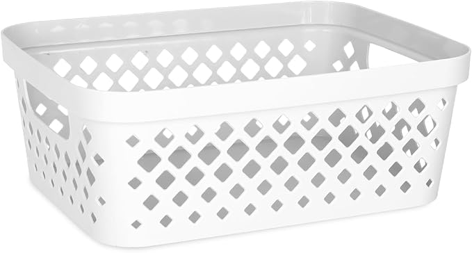Glad Plastic Storage Basket Set, Value Pack of 6 | Open Storage Bins - Image 2
