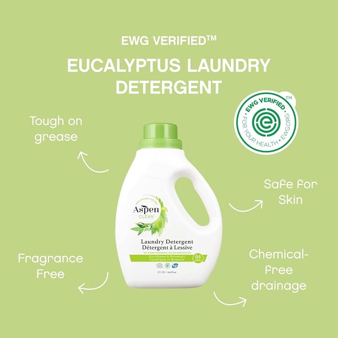 AspenClean Natural Laundry Detergent Eucalyptus & Rosemary - Image 3