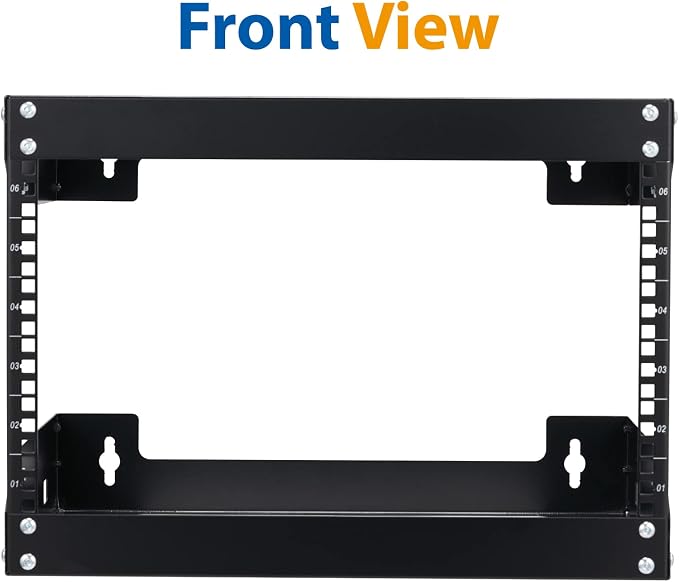 6U Wall Mount Rack Open Frame 19 Inch Server Equipment Network Cabinet 18 - Image 3