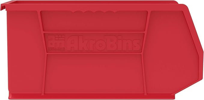 Akro-Mils 30240 AkroBins Plastic Storage Bins, Space-Saving Stackable Bins