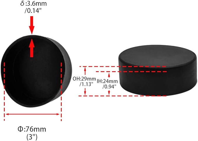 Flyshop Furniture Table Covers Non-Slip Durable Rubber Leg Tips Chair Leg Caps - Image 4